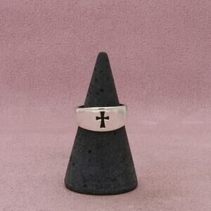 James Avery Sterling Silver Narrow Crosslet Ring Size 5.75